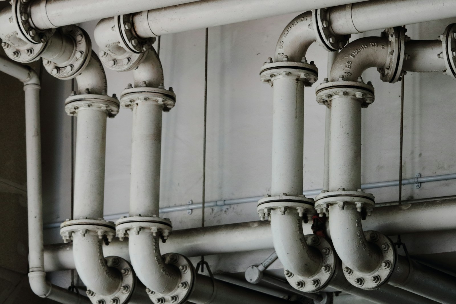 Illustrative industrial pipework
